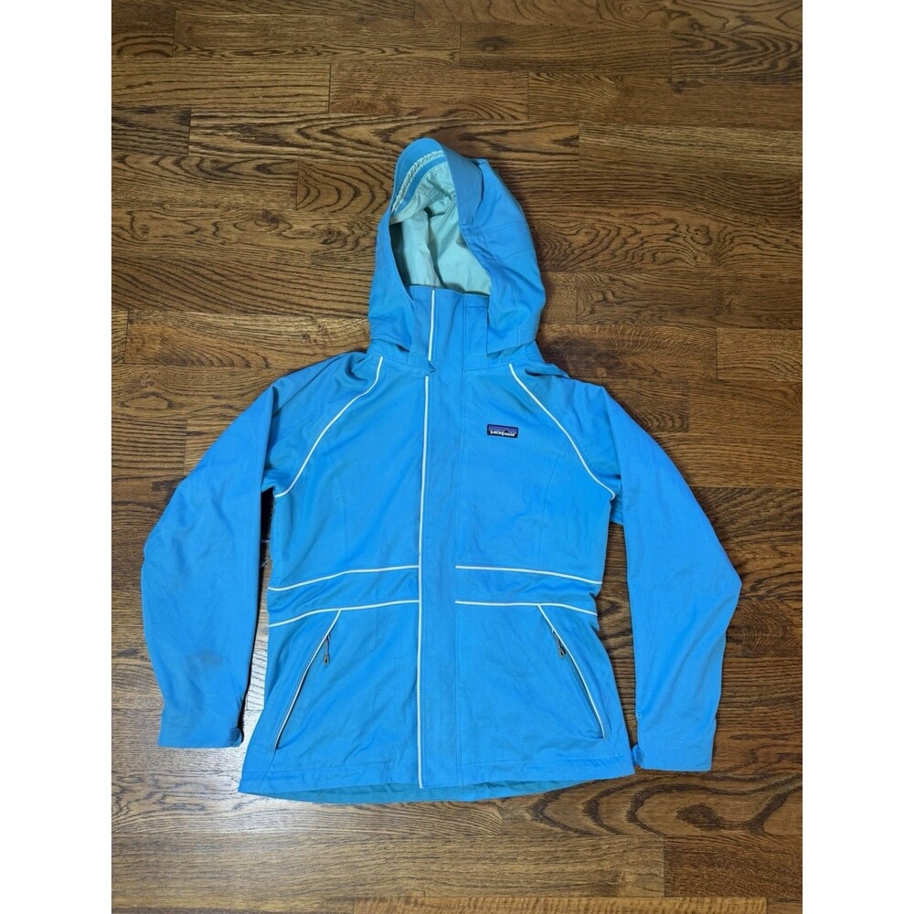 Vintage Women’s Patagonia Shelter Stone H2No Hooded Jacket Blue Size Medium